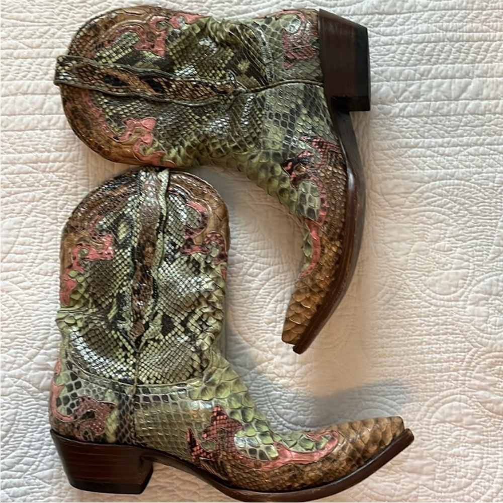 Snakeskin boots